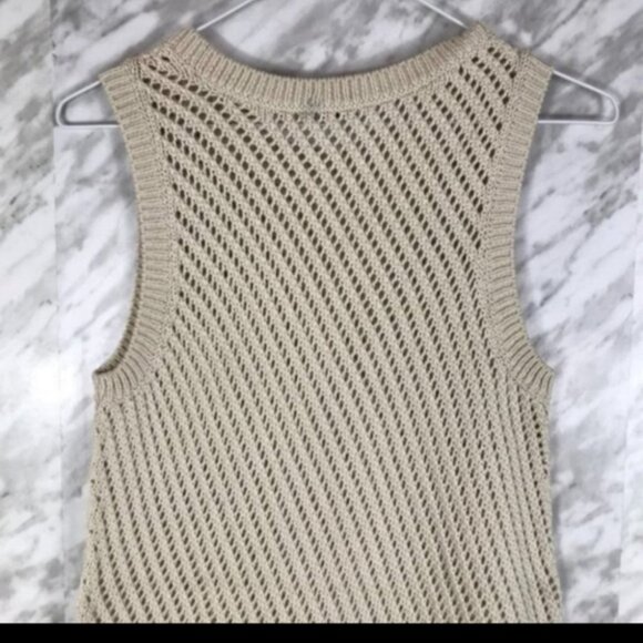 Vince Mesh Knit skeeveless tank sweater - Picture 2 of 8